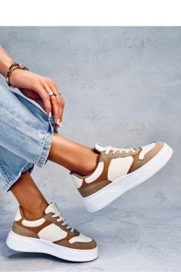 Sneakersy damskie pandy BREWER KHAKI - Inello Inello