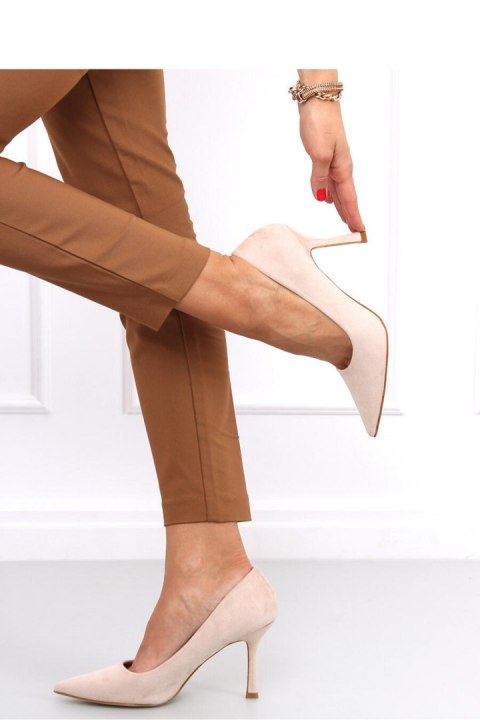 Szpilki damskie zamszowe GIORGIA BEIGE - Inello Inello Szpilki damskie zamszowe GIORGIA BEIGE - Inello Inello