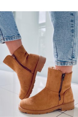 Botki płaskie KALLEN CAMEL - Inello Inello