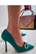 Eleganckie szpilki z kamieniami SUGAR GREEN - Inello Inello