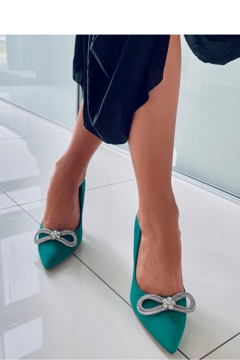 Eleganckie szpilki z kamieniami SUGAR GREEN - Inello Inello Eleganckie szpilki z kamieniami SUGAR GREEN - Inello Inello