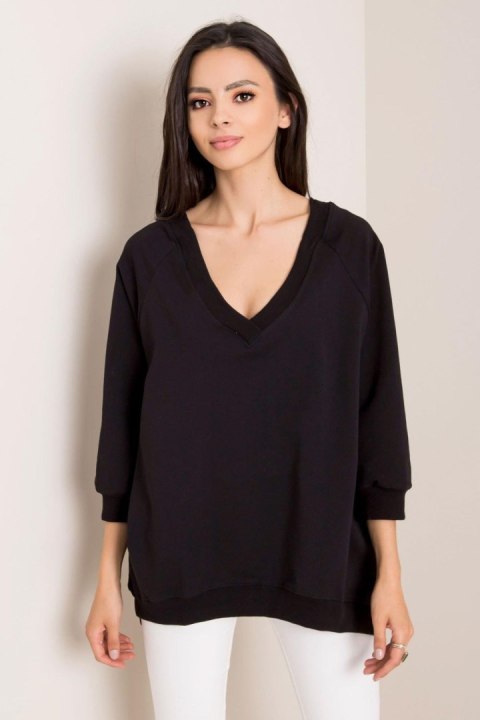 Bluza Damska Model RV-BL-5676.09 Black - Rue Paris Rue Paris Bluza Damska Model RV-BL-5676.09 Black - Rue Paris Rue Paris
