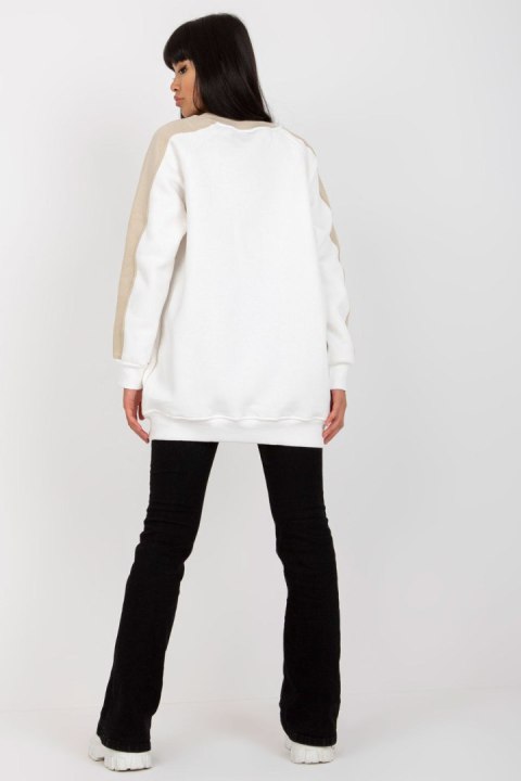 Bluza Damska Model RV-TU-8231.78P White/Beige - Rue Paris Rue Paris Bluza Damska Model RV-TU-8231.78P White/Beige - Rue Paris Rue Paris