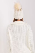 Czapka Damska Model JK-CZ-10.51 Ecru - Rue Paris Rue Paris
