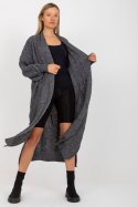 Sweter Kardigan Model LC-SW-8032.34P Dark Grey - Rue Paris Rue Paris
