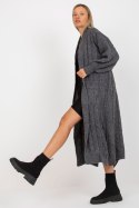 Sweter Kardigan Model LC-SW-8032.34P Dark Grey - Rue Paris Rue Paris