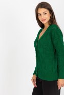 Sweter Kardigan Model LC-SW-8035.06X Dark Green - Rue Paris Rue Paris