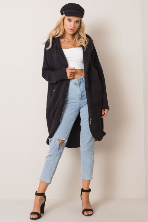 Bluza Damska Model RV-BL-4858-1.99P Black - Rue Paris Rue Paris Bluza Damska Model RV-BL-4858-1.99P Black - Rue Paris Rue Paris