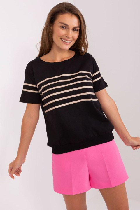 Bluzka Model RV-BZ-8946.68P Black/Beige - Rue Paris Rue Paris Bluzka Model RV-BZ-8946.68P Black/Beige - Rue Paris Rue Paris