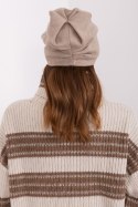 Czapka Model AT-CZ-23250.01P Dark Beige - AT AT