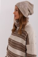 Czapka Model AT-CZ-23250.01P Dark Beige - AT AT
