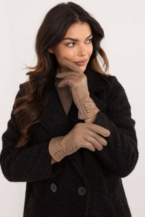 Rękawiczki Model AT-RK-239805.95 Dark Beige - AT AT
