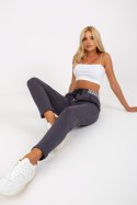 Spodnie Dresowe Model RV-DR-8019.12- Grafit - Rue Paris Rue Paris