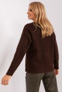 Sweter Damski Model AT-SW-2358.31 Dark Brown - AT AT