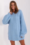Sweter Damski Model AT-SW-2367-2.64P Light Blue - AT AT