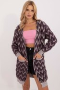 Sweter Kardigan Model AT-SW-2340-A.00 Dark Violet - AT AT