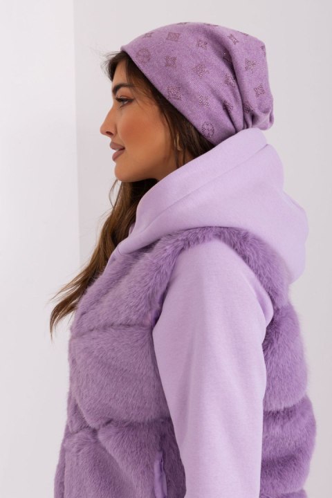Czapka Model AT-CZ-2325.85 Light Violet - AT AT Czapka Model AT-CZ-2325.85 Light Violet - AT AT
