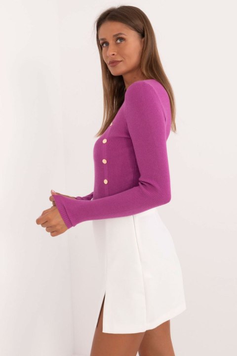 Sweter Damski Model AT-SW-2332-2.65 Violet - AT AT Sweter Damski Model AT-SW-2332-2.65 Violet - AT AT