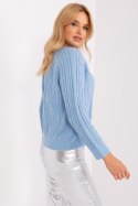 Sweter Damski Model AT-SW-2346-2.99P Light Blue - AT AT