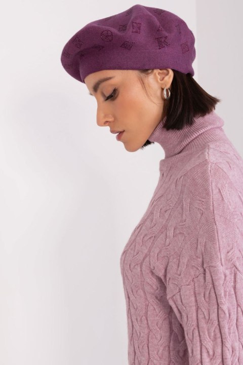 Beret Model AT-CZ-2318.27 Dark Violet - AT AT Beret Model AT-CZ-2318.27 Dark Violet - AT AT