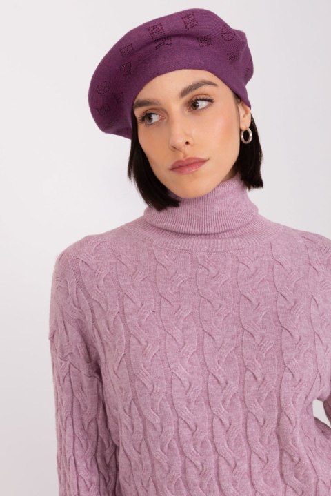 Beret Model AT-CZ-2318.27 Dark Violet - AT AT Beret Model AT-CZ-2318.27 Dark Violet - AT AT