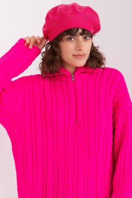 Beret Model AT-CZ-2318.27 Fuksja - AT AT