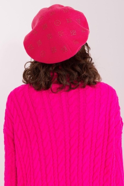 Beret Model AT-CZ-2318.27 Fuksja - AT AT Beret Model AT-CZ-2318.27 Fuksja - AT AT