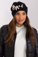 Czapka Model AT-CZ-2329-1.85 Black/Beige - AT AT