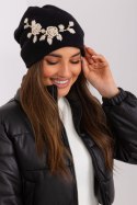 Czapka Model AT-CZ-2329-1.85 Black/Beige - AT AT