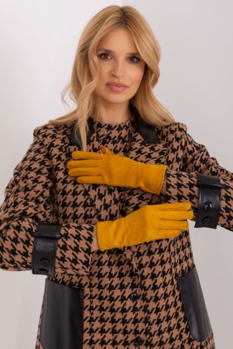 Rękawiczki Model AT-RK-2370.99 Dark Yellow - AT AT Rękawiczki Model AT-RK-2370.99 Dark Yellow - AT AT