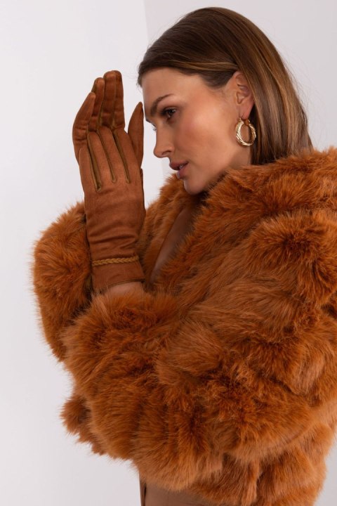 Rękawiczki Model AT-RK-238601.98 Light Brown - AT AT Rękawiczki Model AT-RK-238601.98 Light Brown - AT AT