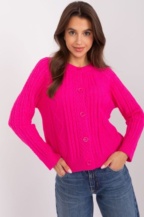 Sweter Damski Model AT-SW-2346-2.99P Fuksja - AT AT Sweter Damski Model AT-SW-2346-2.99P Fuksja - AT AT